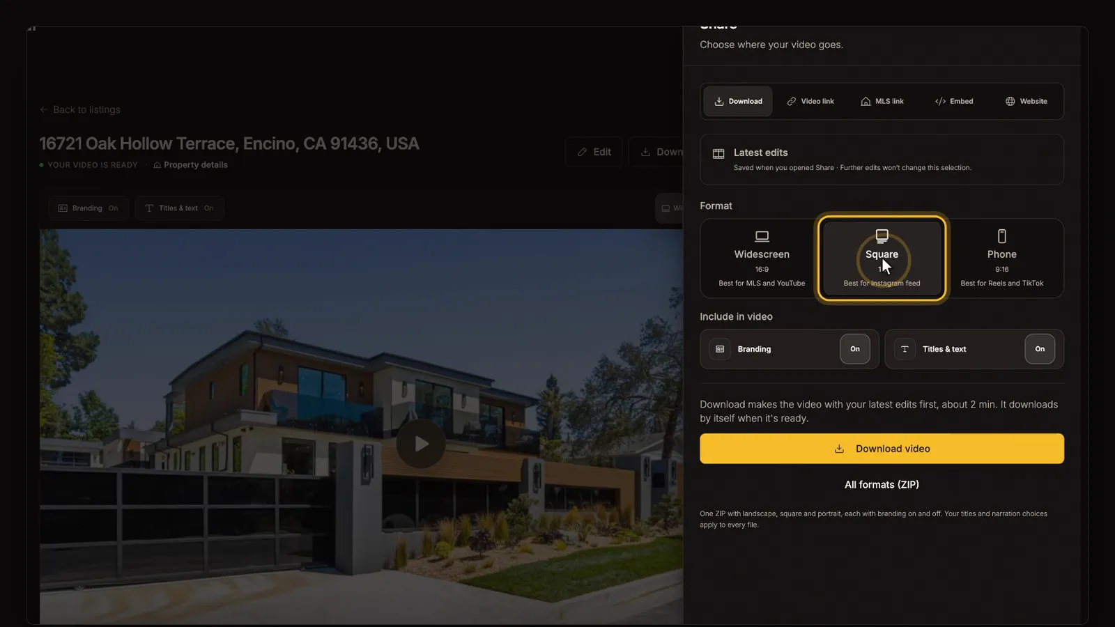 Open Share, from the Downloads and sharing tutorial