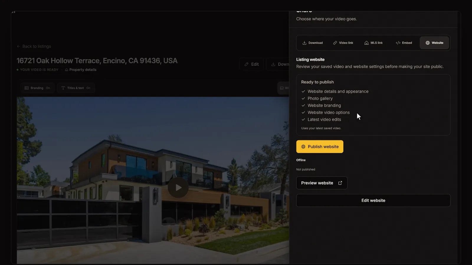Publish your website, from the Downloads and sharing tutorial