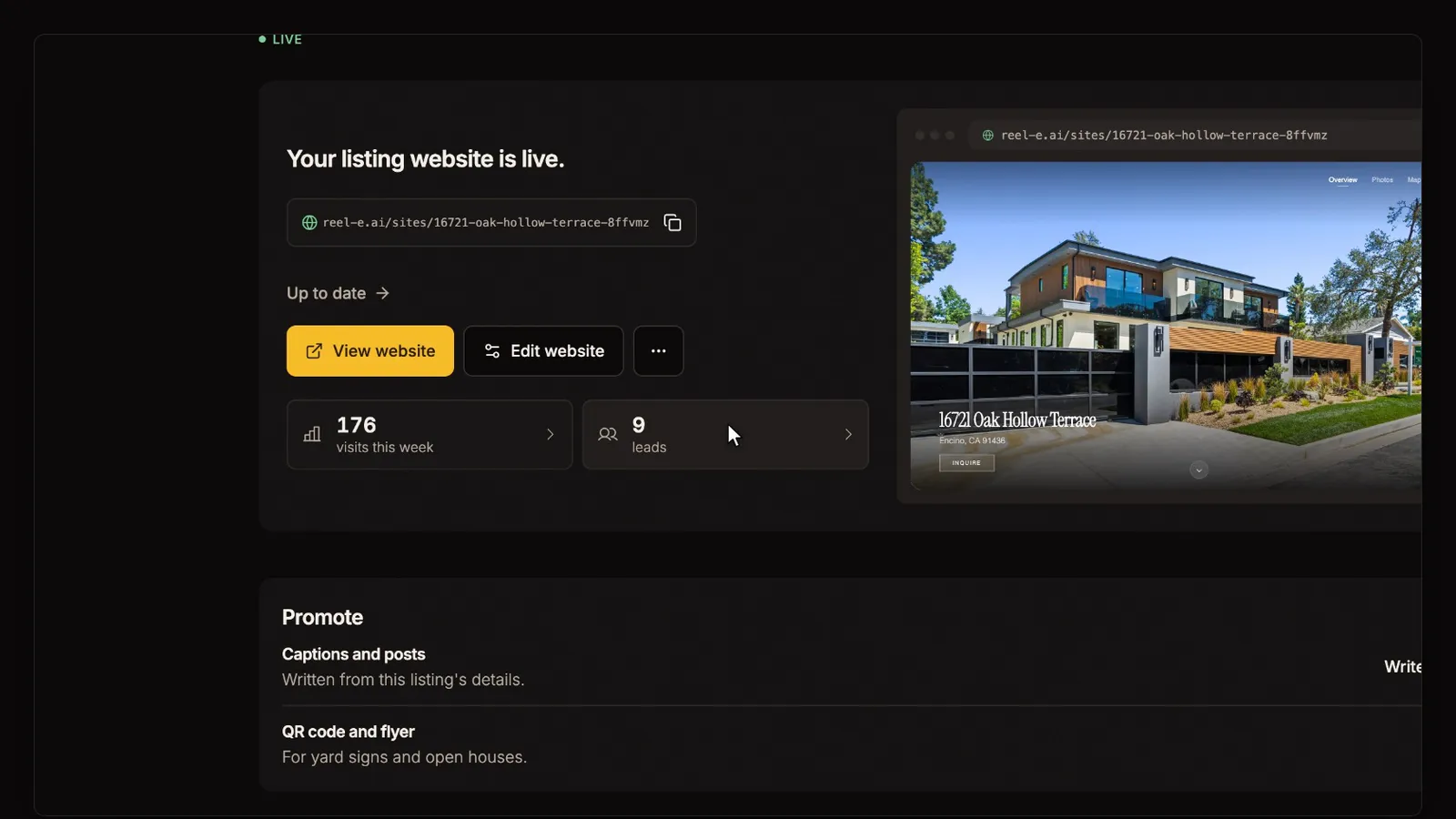 See the lead arrive, from the Leads from your website tutorial