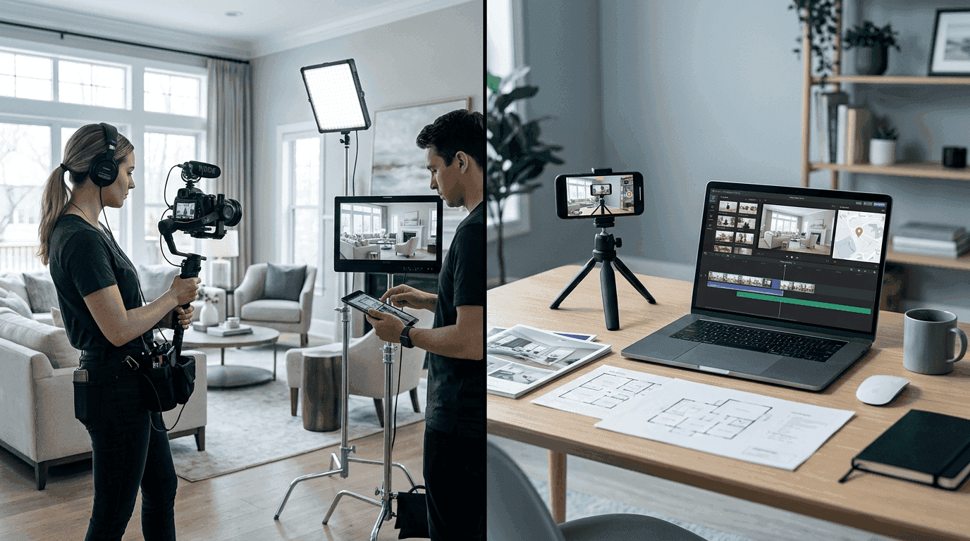 Real Estate Video Services vs Video Maker Software